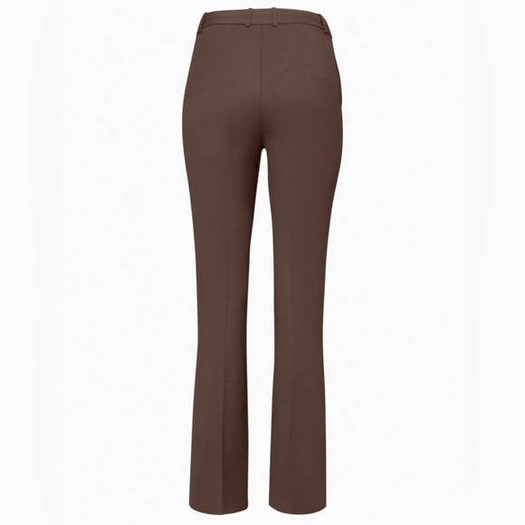 NWT aritzia publish bootcut pants in rich mocha brown size 0 in short length - Picture 6 of 7
